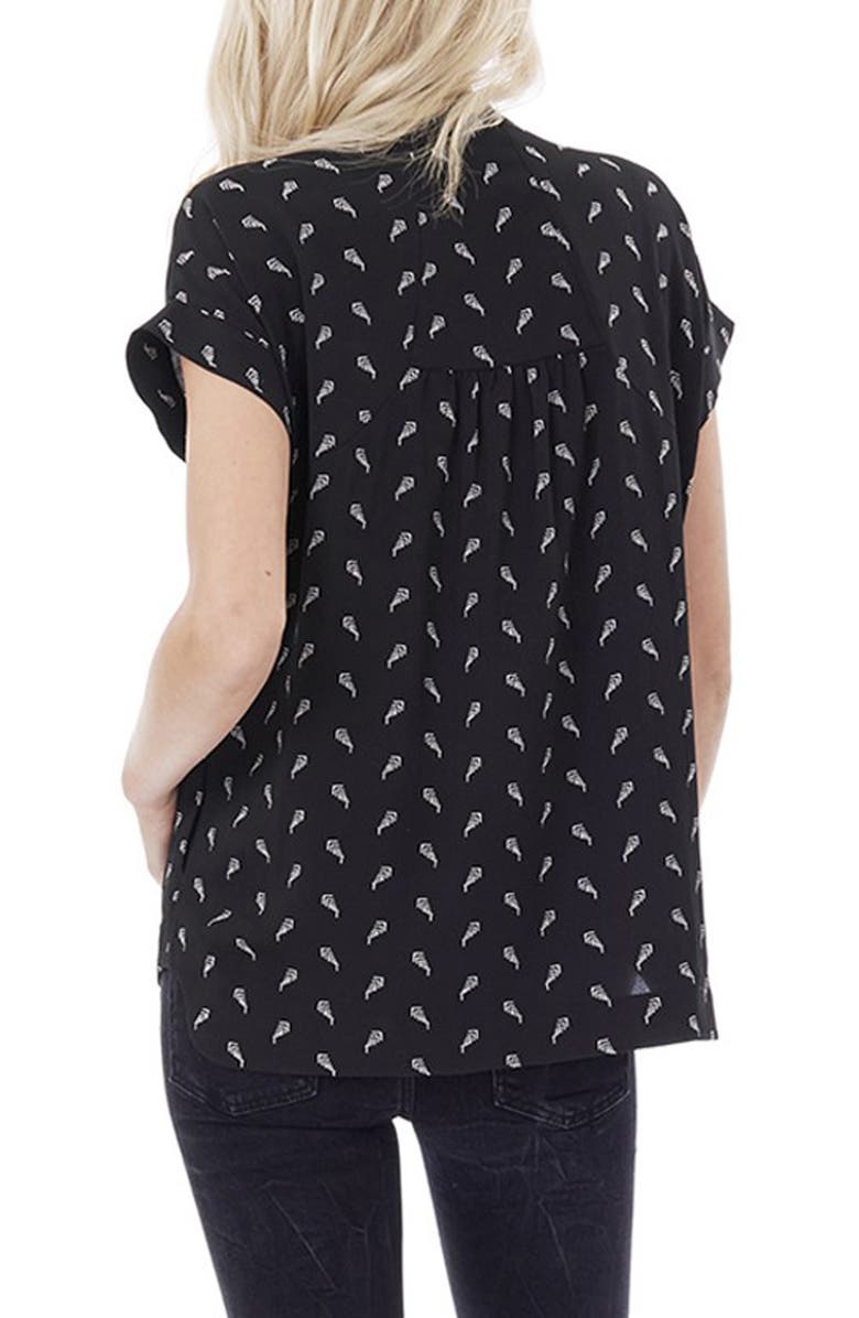 Loyal Hana Carrie Stripe Maternity/Nursing Top, Alternate, color, 