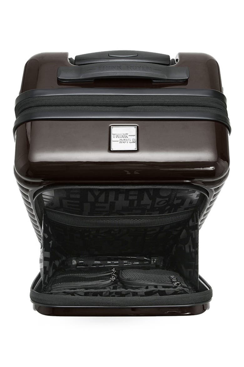 Accomplice 21-Inch Hardside Carry-On Spinner Suitcase, Alternate, color, GLOSSY CHOCOLATE
