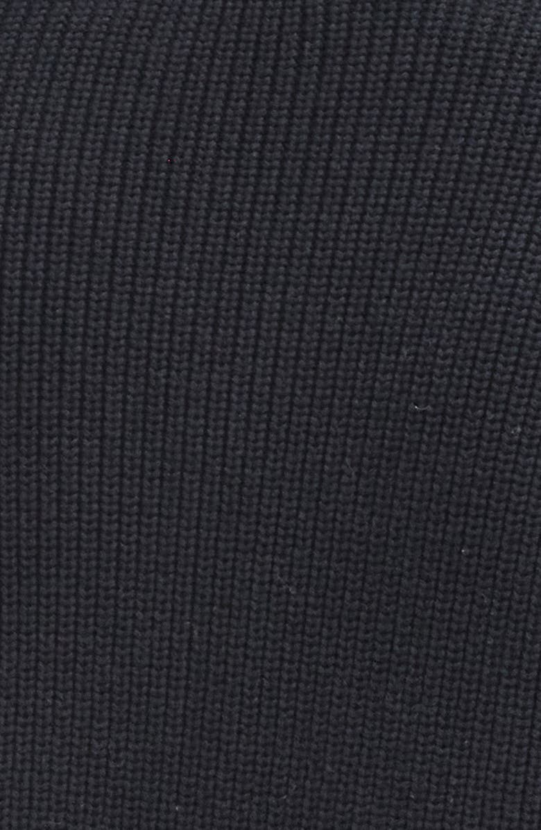 Barbour Newland Quilt Front Zip Cardigan, Alternate, color, Black