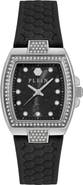 PHILIPP PLEIN Plein Supreme Quartz Silicone Strap Watch, 30mm