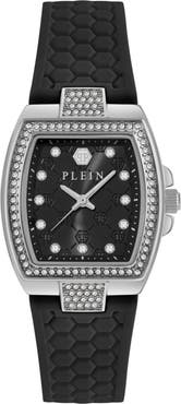 PHILIPP PLEIN Plein Supreme Quartz Silicone Strap Watch, 30mm