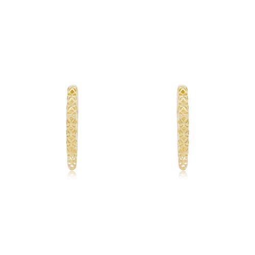 The Lovery Fine Jewelry Geometric Gold Hoop Earrings In Gold