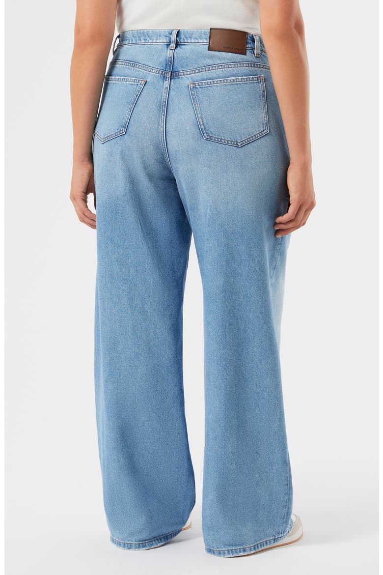 Sriva Wide Leg Jeans, Alternate, color, NAVY