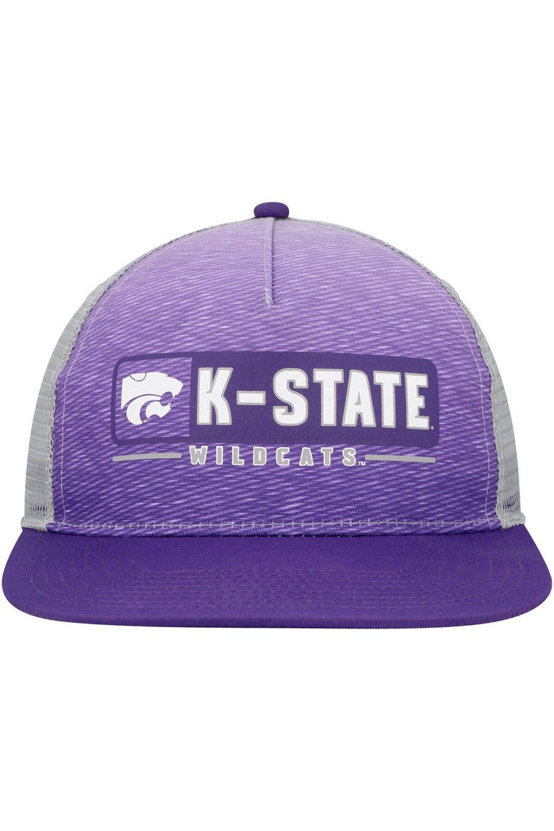 Men's Colosseum  Purple/Gray Kansas State Wildcats Snapback Hat, Alternate, color, Purple