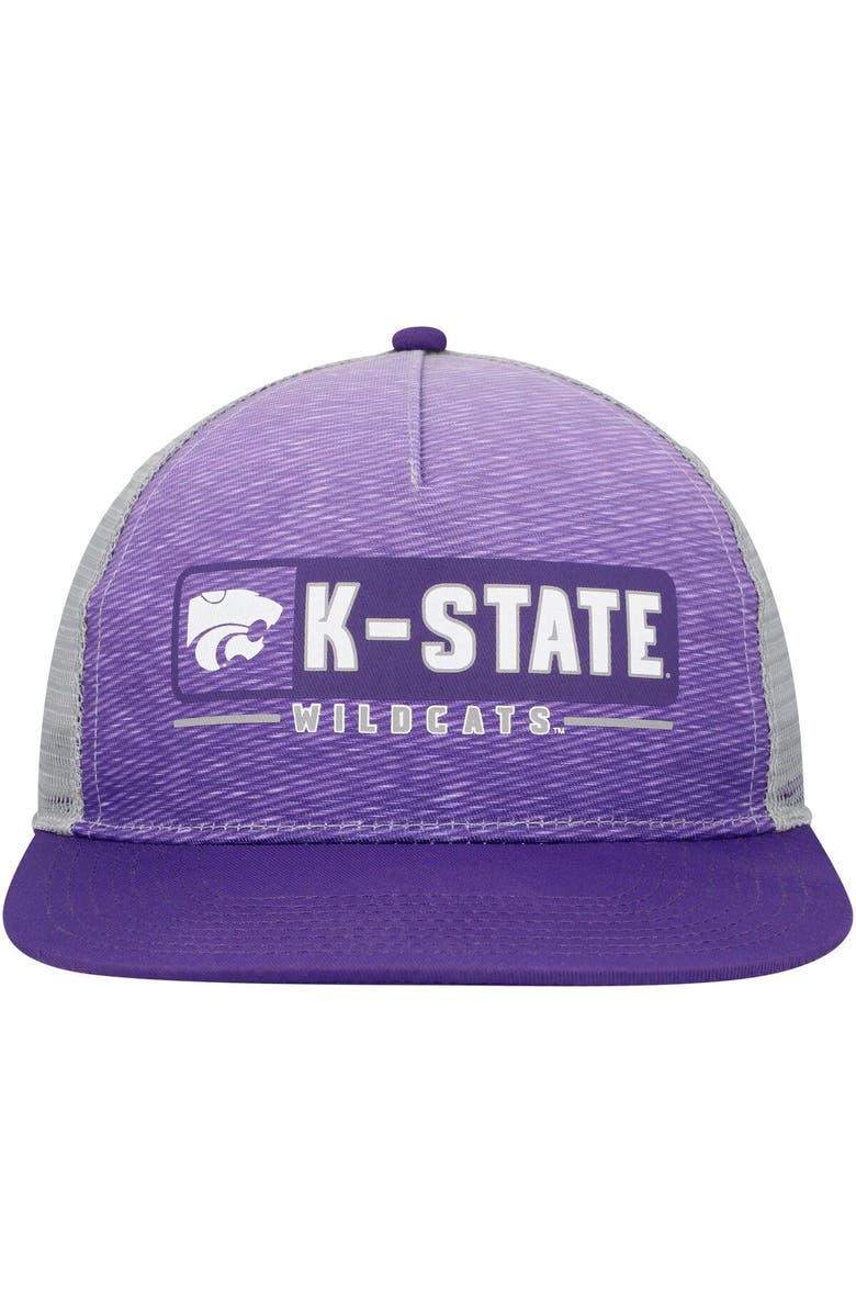 COLOSSEUM Men's Colosseum  Purple/Gray Kansas State Wildcats Snapback Hat, Alternate, color, Purple