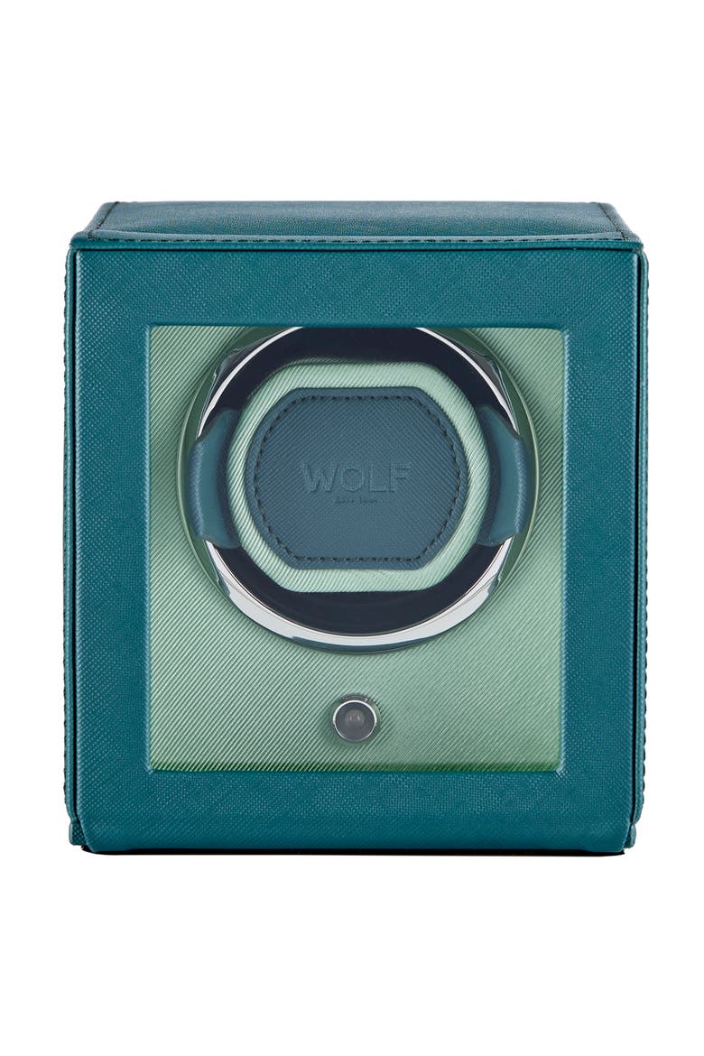 Cub Single Watch Winder with Cover, Main, color, Seltzer Teal/Mint