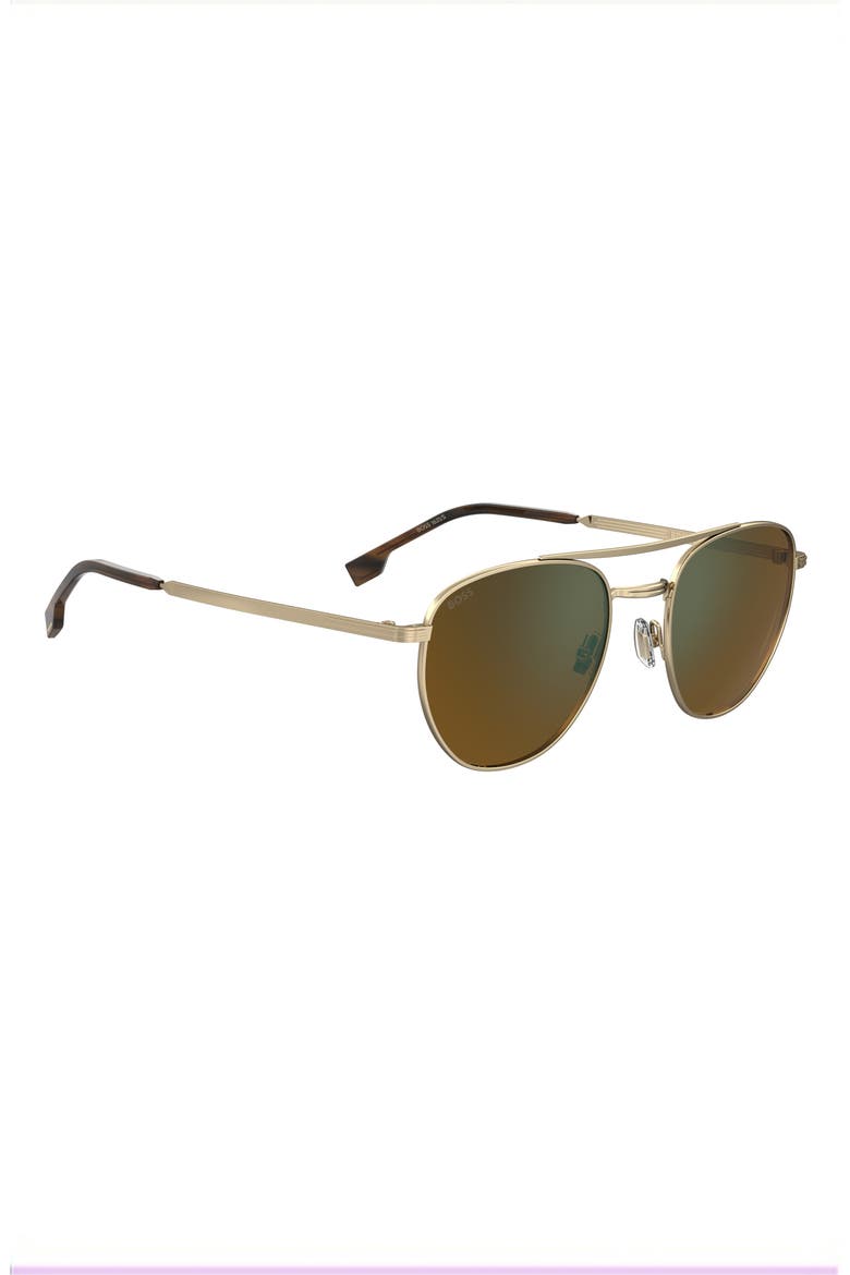 1631/S 53mm Rectangle Sunglasses, Alternate, color, GOLD