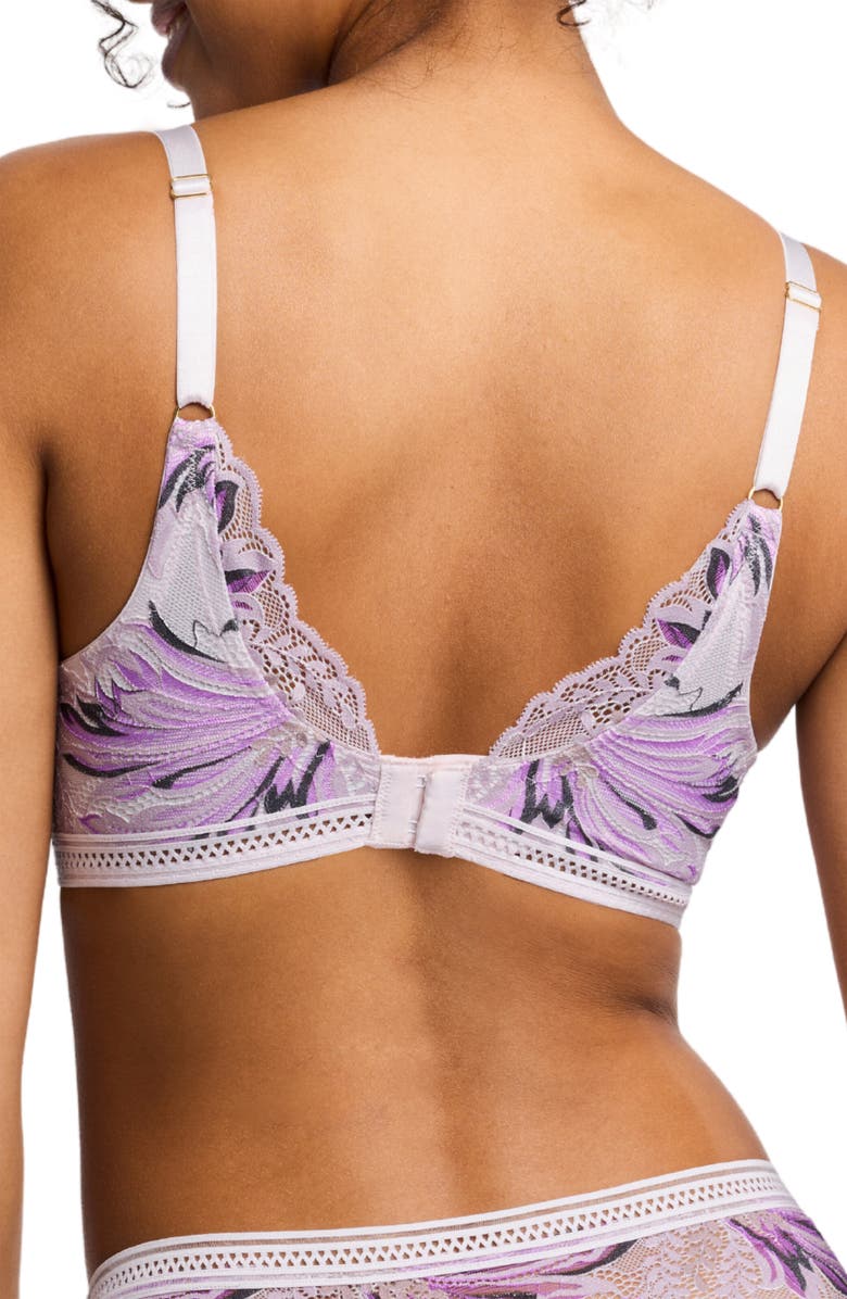 Montelle Intimates Lavender Fields Keyhole Balconette Underwire Bra, Alternate, color, Lavender Print