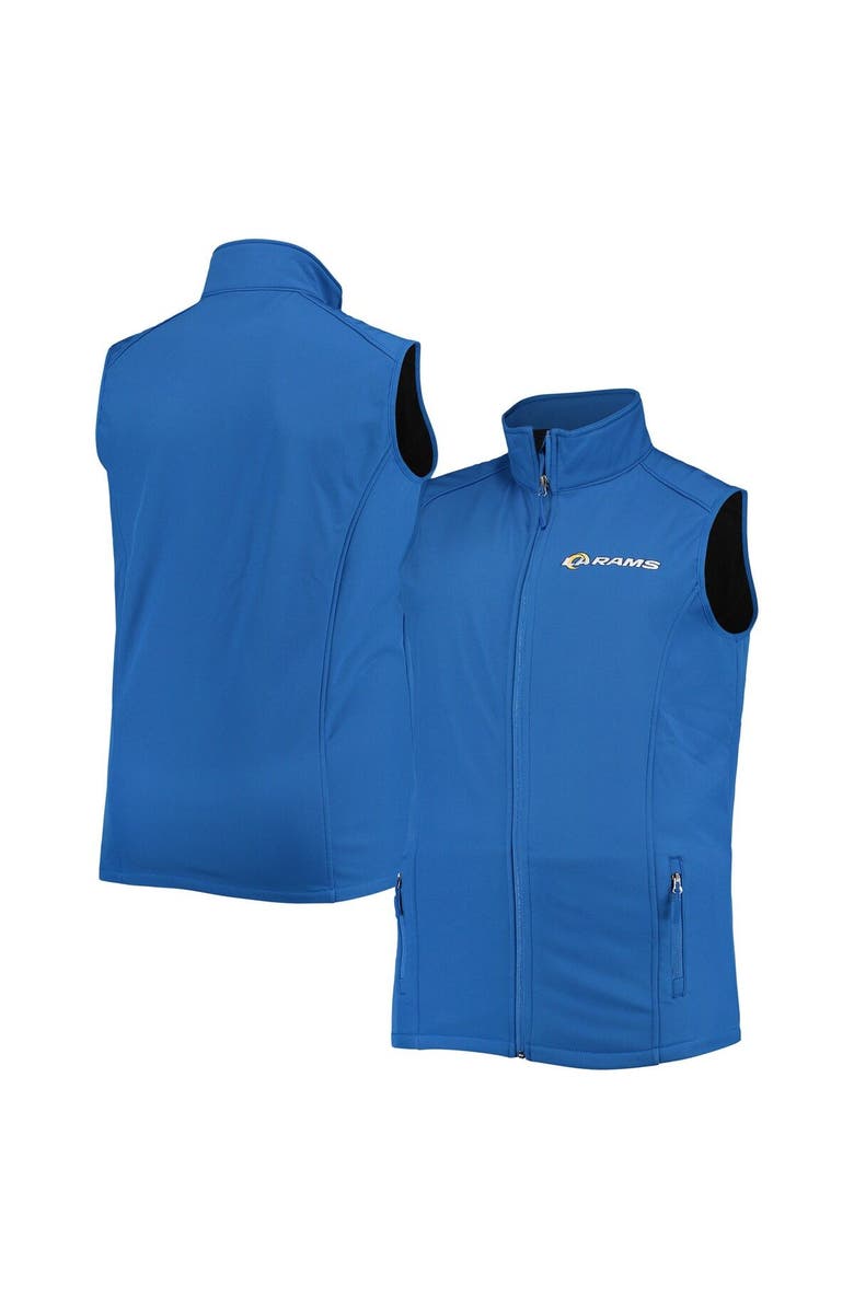 DUNBROOKE Men's Dunbrooke Royal Los Angeles Rams Big & Tall Archer Softshell Full-Zip Vest, Main, color, Royal