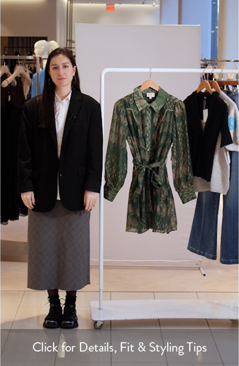 Abbott Long Sleeve Shirtdress, sales video thumbnail