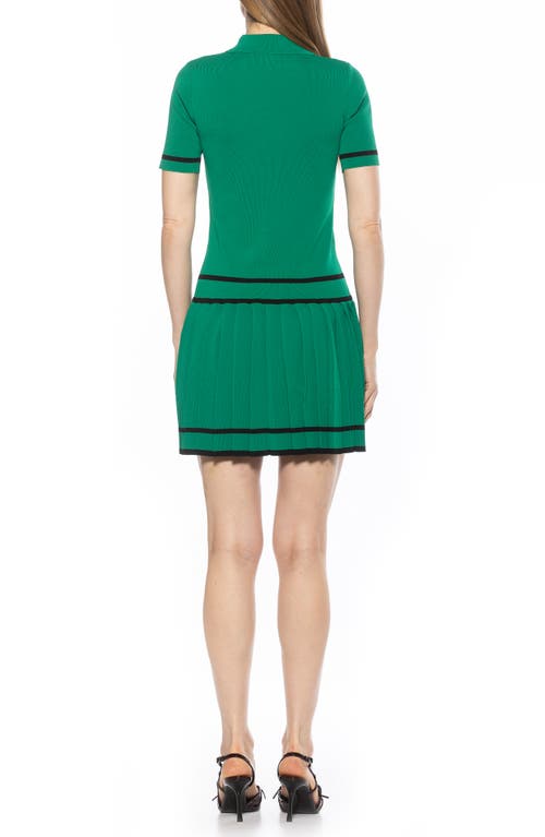 Alexia Admor Lucinda Short Sleeve Dress In Green