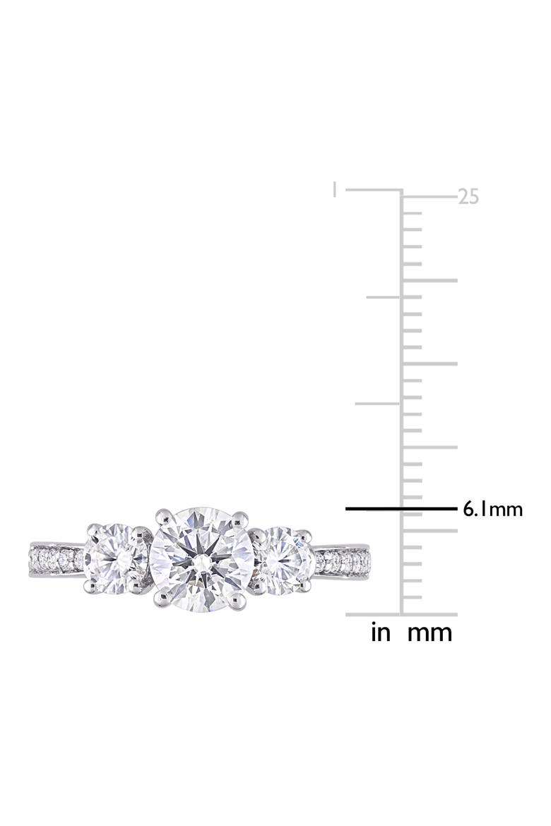 Dew Created Moissanite Ring, Alternate, color, WHITE/ WHITE GOLD