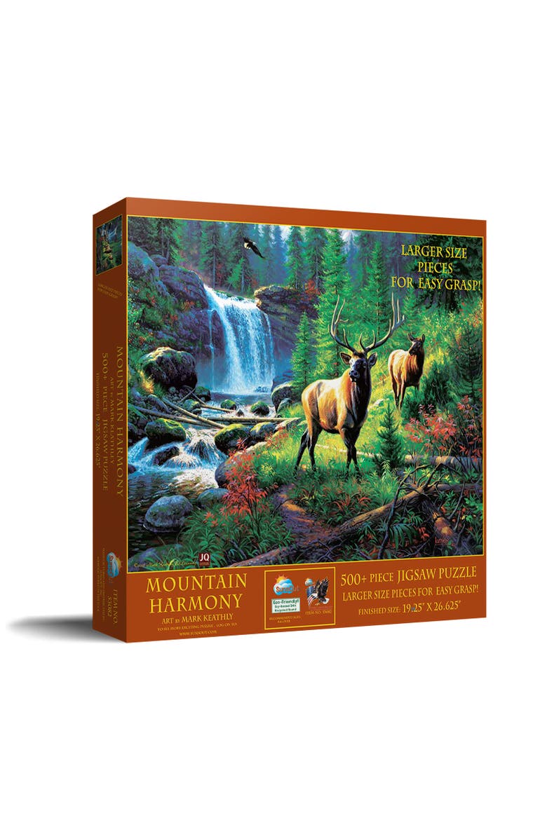 Mountain Harmony 500 piece Jigsaw Puzzle for Adults Large Pieces, Main, color, Multicolor