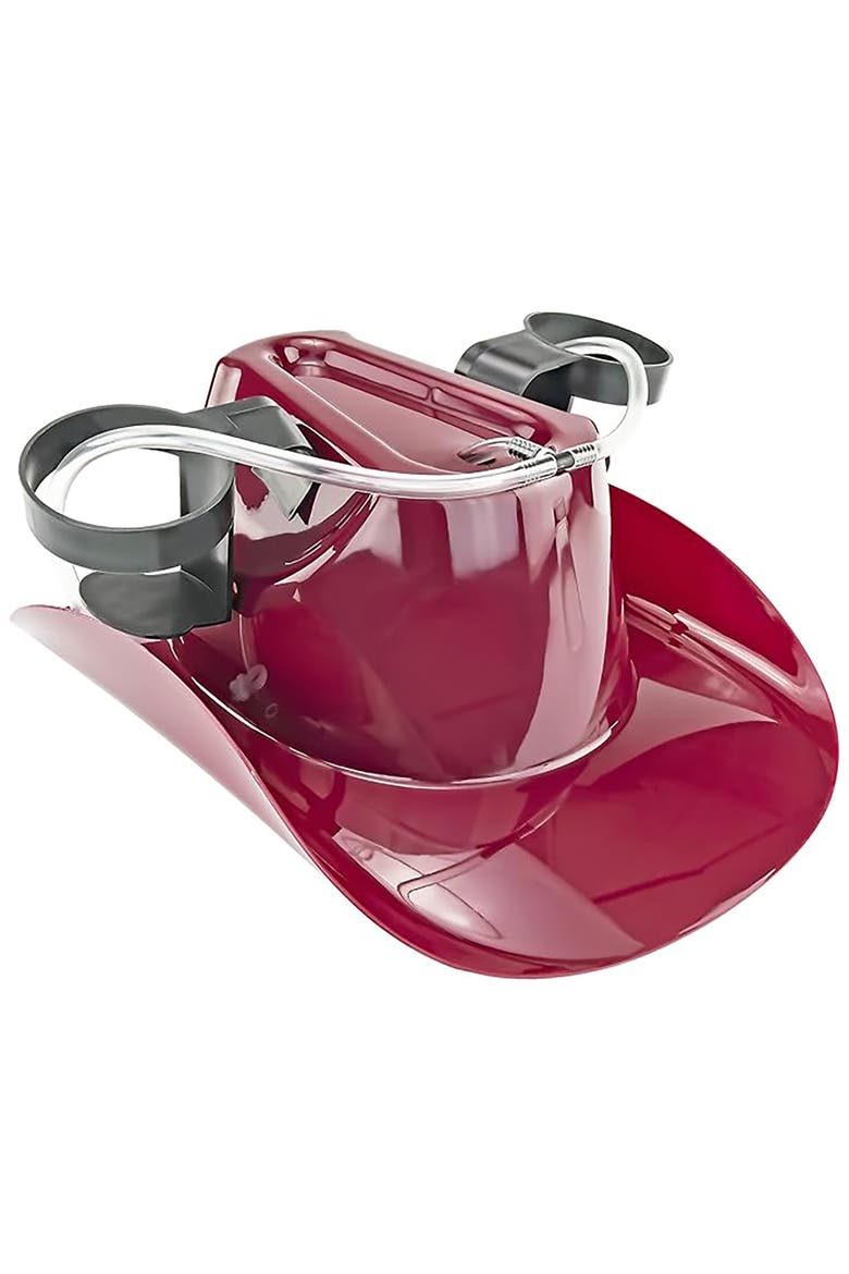 Cowboy Drinking Hat, Main, color, Red