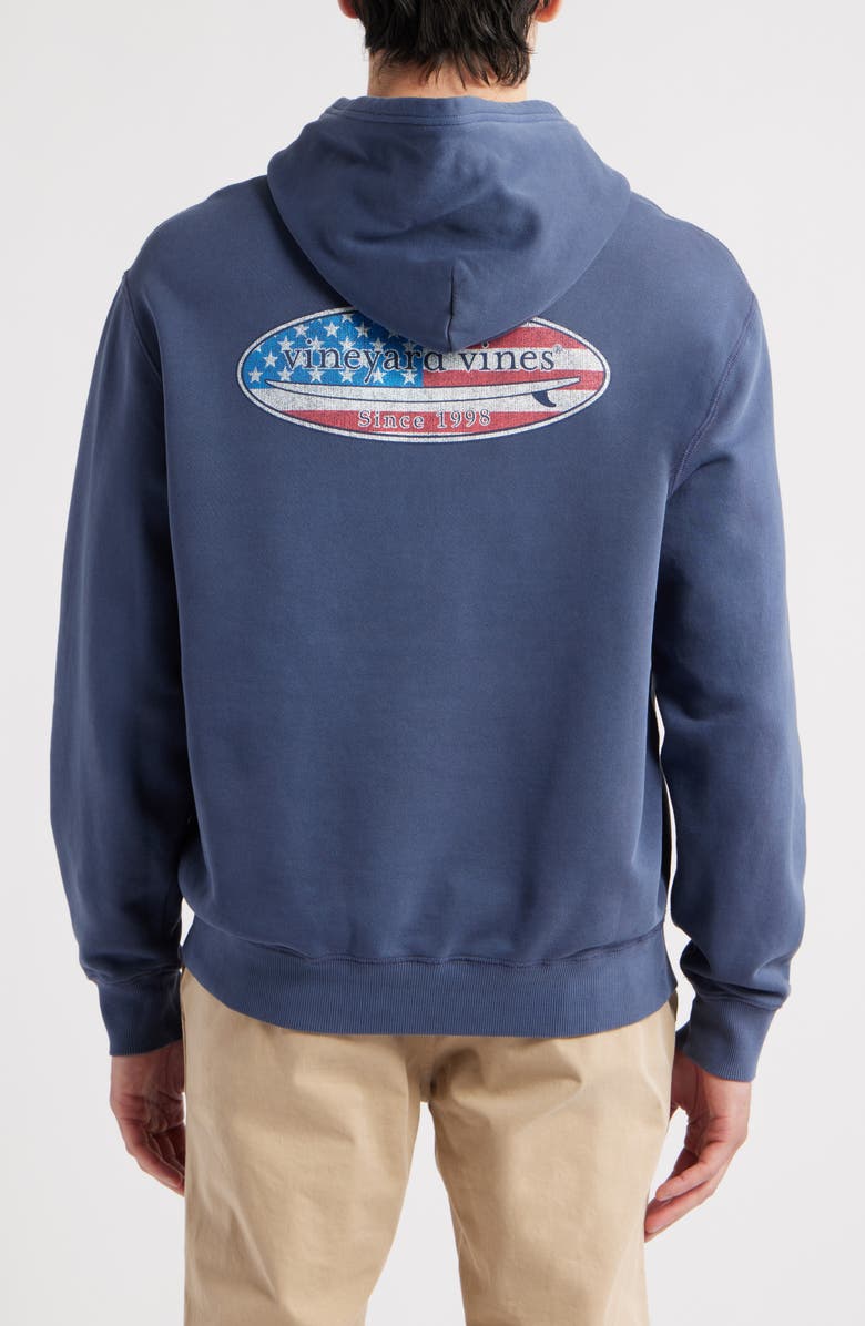 vineyard vines Americana Surfboard Hoodie, Alternate, color, Nautical Navy