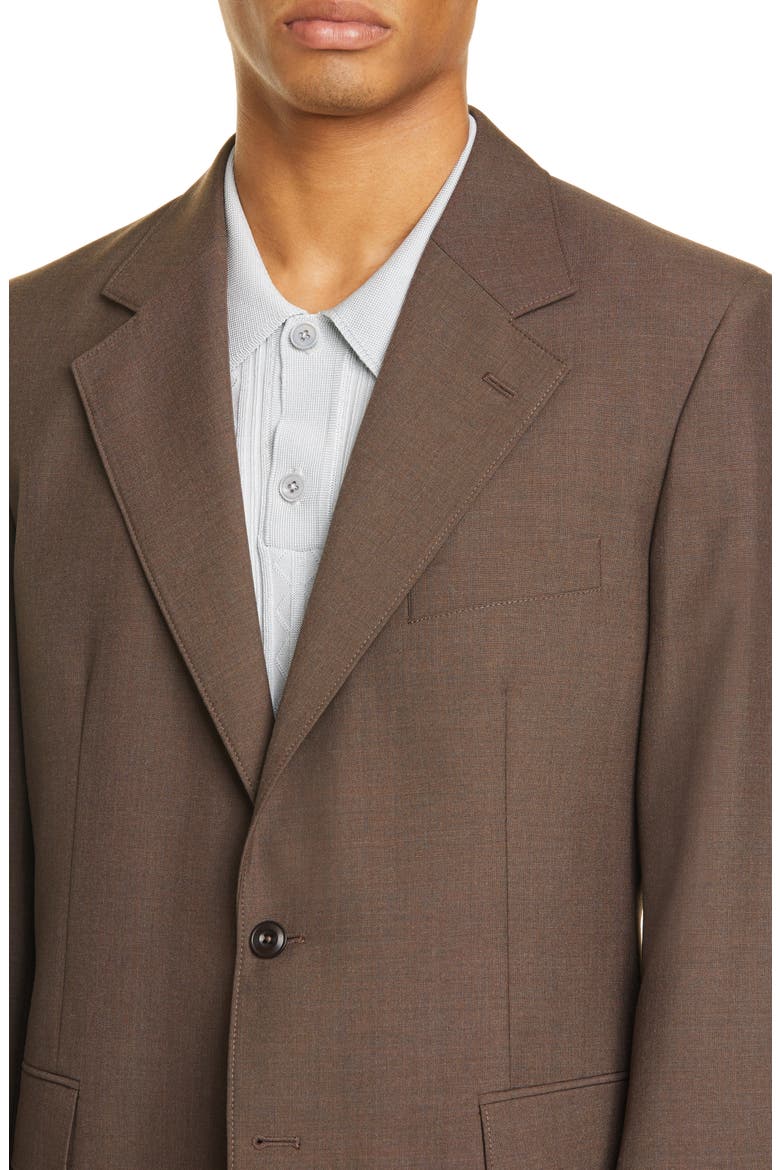 Single Breasted Blazer, Alternate, color, GREY BROWN