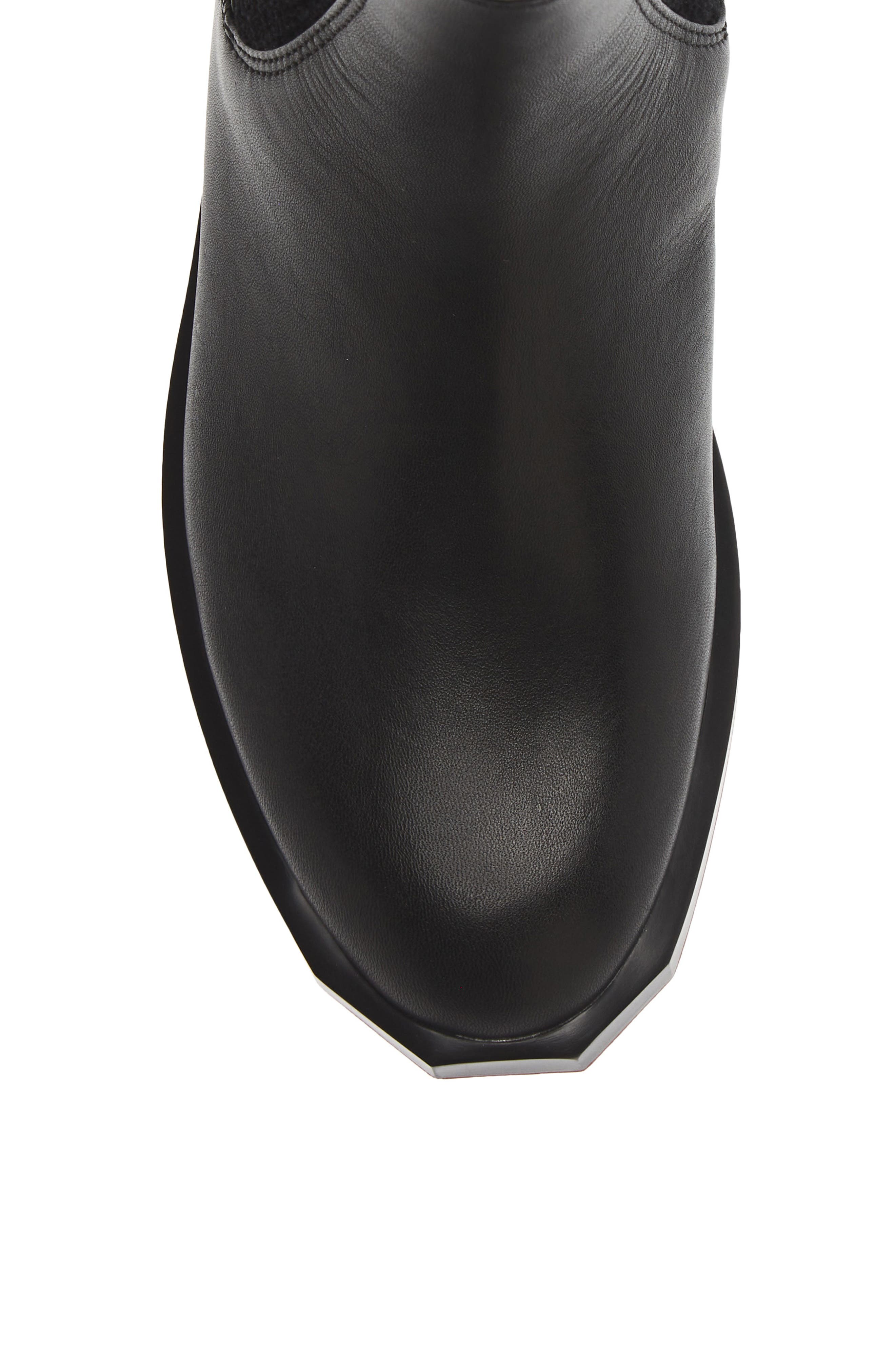Forma Ena Leather Bootie, Alternate, color, BLACK
