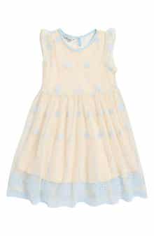Pippa & Julie Kids' Anna Embroidered Overlay Party Dress