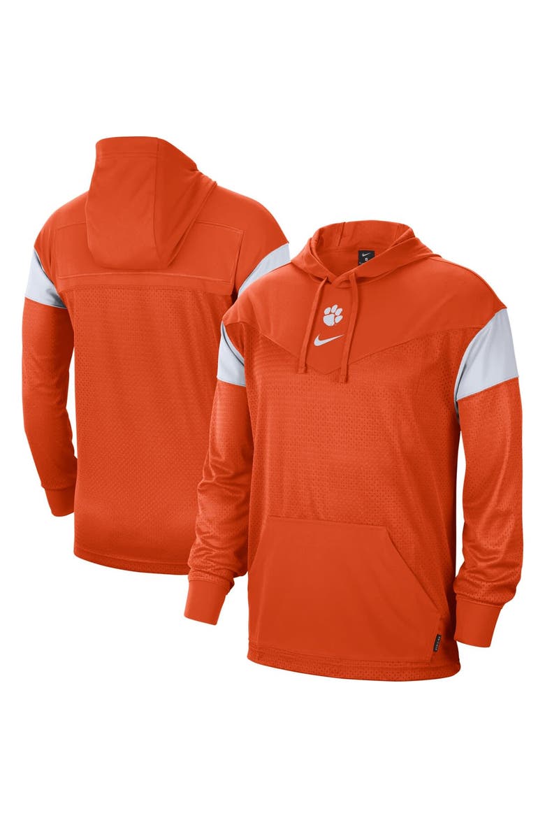Men's Nike Orange Clemson Tigers Sideline Jersey Pullover Hoodie, Main, color, Orange