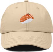 Dalix Salmon Sushi Embroidered Dad Cap