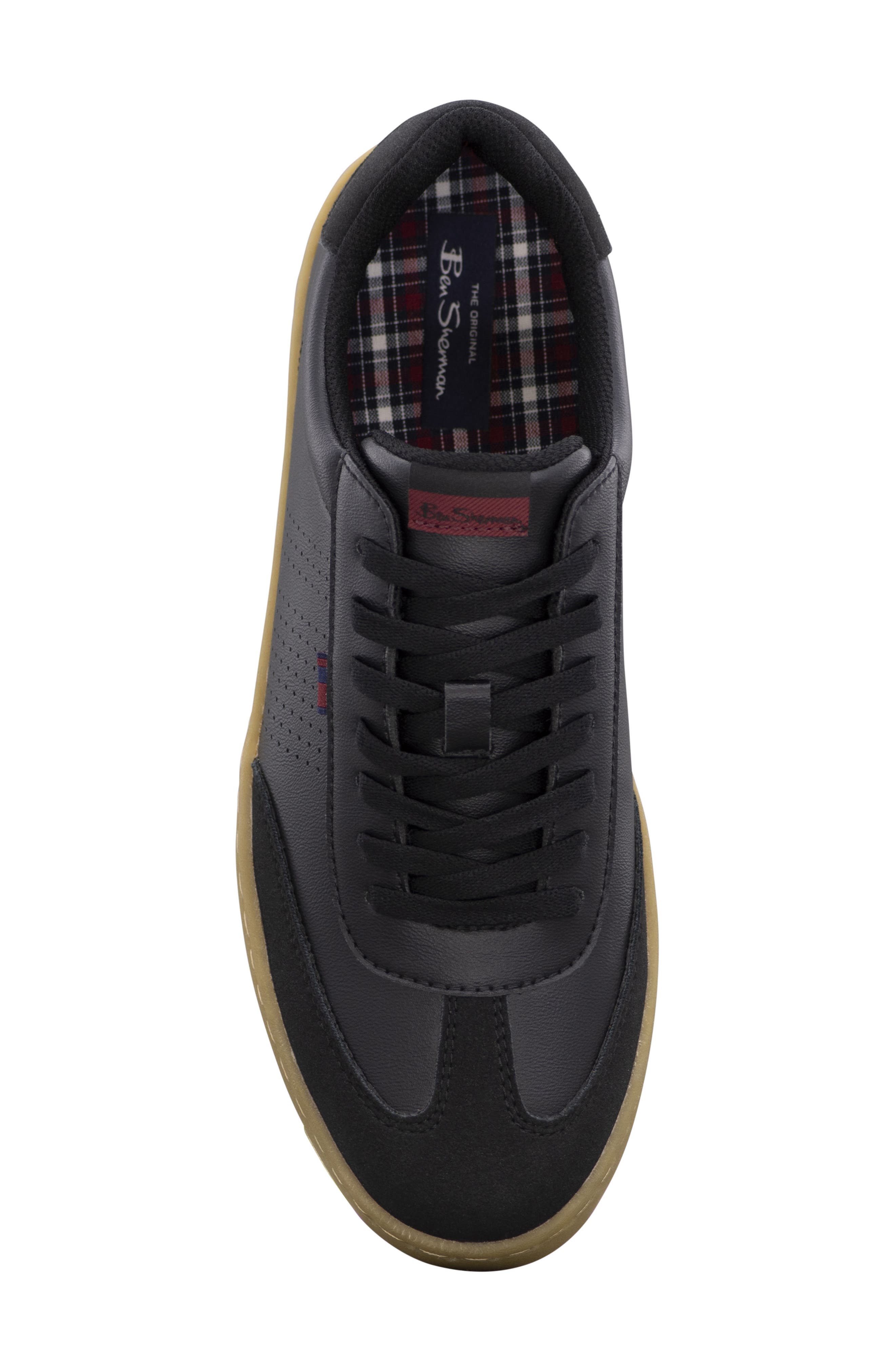 Ben Sherman Glasgow Sneaker, Alternate, color, Black/ Gum