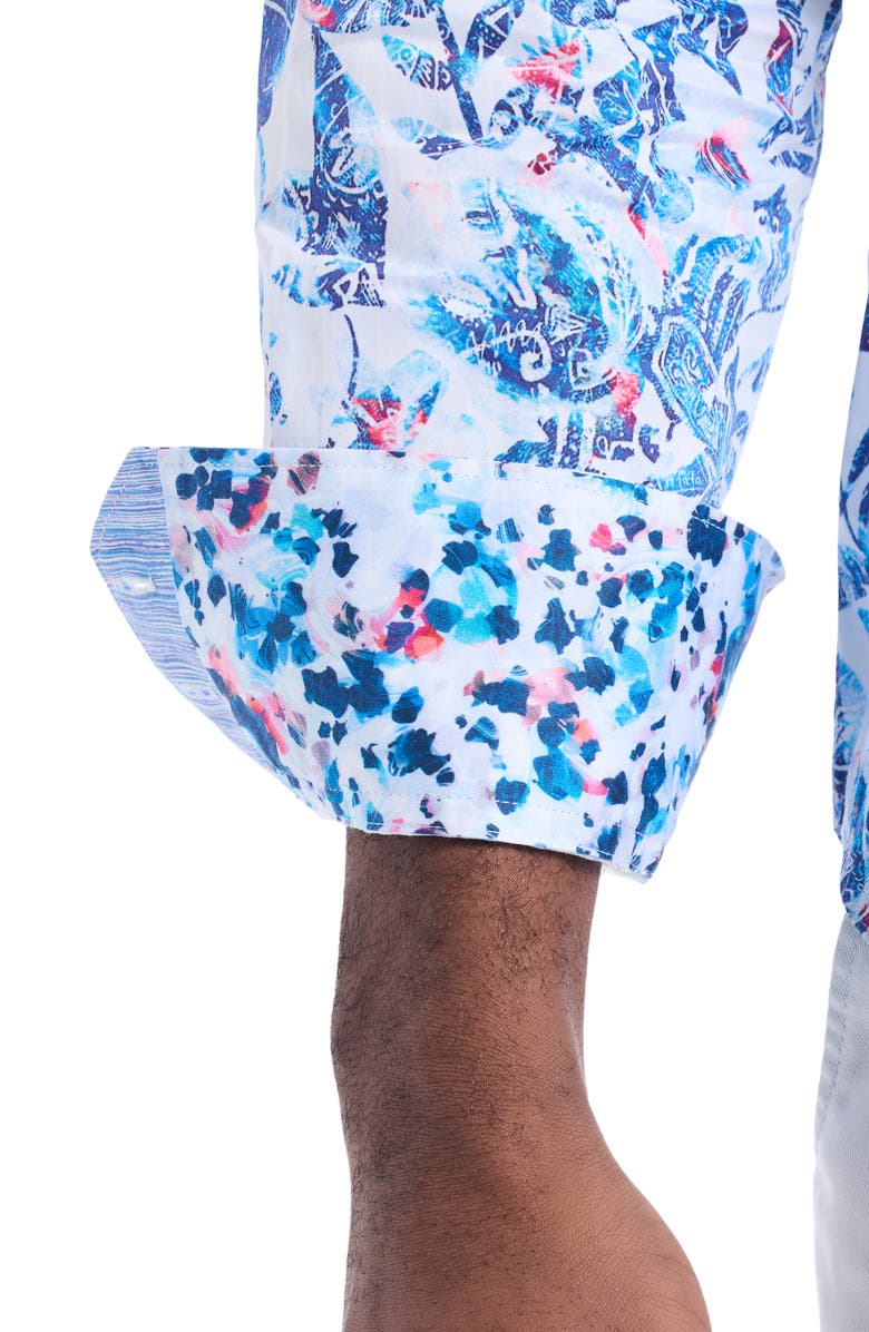 Robert Graham Long Sleeve Button Up Shirt, Alternate, color, Blue Multi
