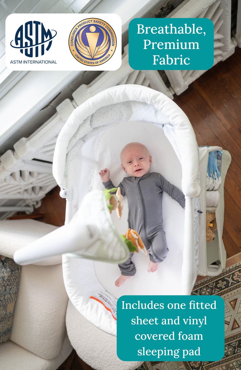 Little Partners TrüBliss<sup>™</sup> Sweetli Calm Bassinet, Alternate, color, Sage Fern Leaves