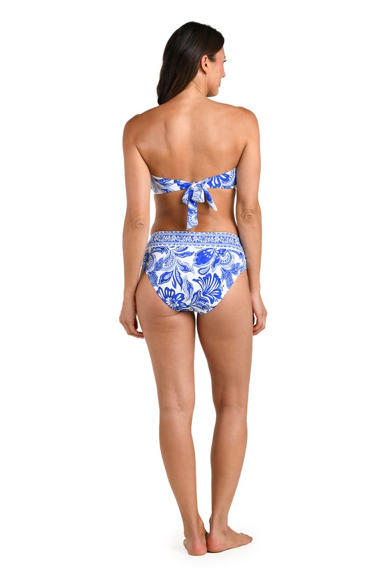 Botanical Brocade Cutout Bikini Top, Alternate, color, LAPIS