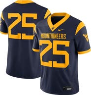 Nike Men's Nike #25 Navy West Virginia Mountaineers Limited Home Game Jersey