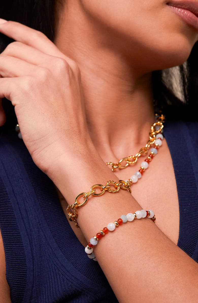 Estella Bartlett Beaded Bracelet, Alternate, color, Red Multi