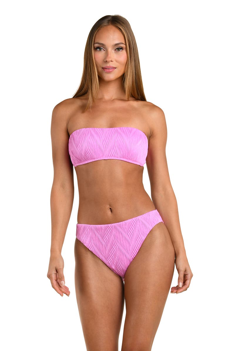 Sunshine 79 Ethereal Echo Jacquard Bandeau Bikini Top, Alternate, color, 