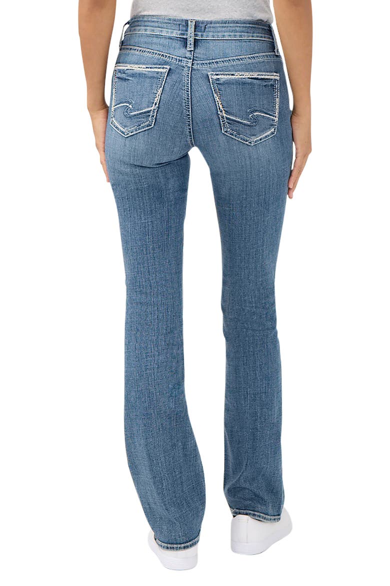 Suki Curvy Mid Rise Slim Bootcut Jeans, Alternate, color, BELLE