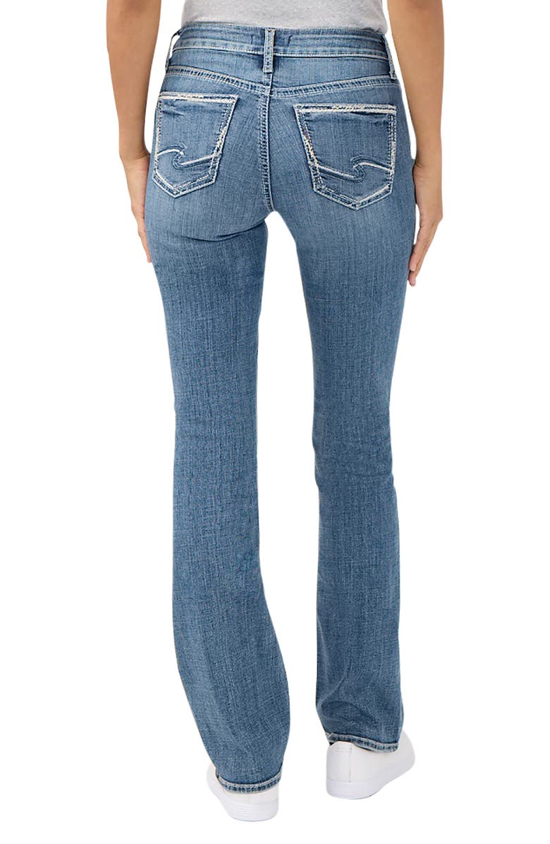 Silver Jeans Co. Suki Curvy Mid Rise Slim Bootcut Jeans, Alternate, color, Belle