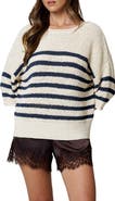 Blu Pepper Striped Short Sleeve Sweater
