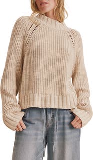 Splendid Cassidy Shaker Knit Crewneck Sweater