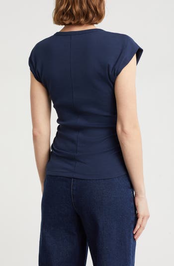 Ruched Side Ribbed Muscle Tank