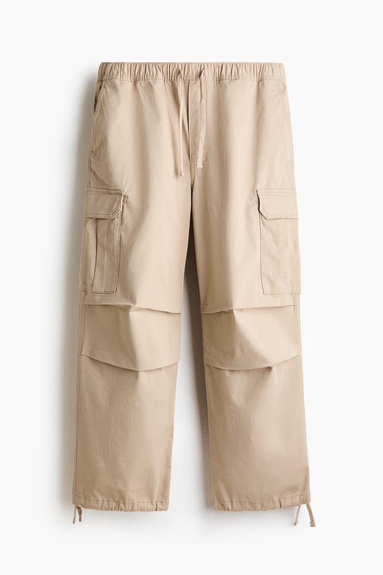 Loose-fit Cargo Pants, Alternate, color, Light beige