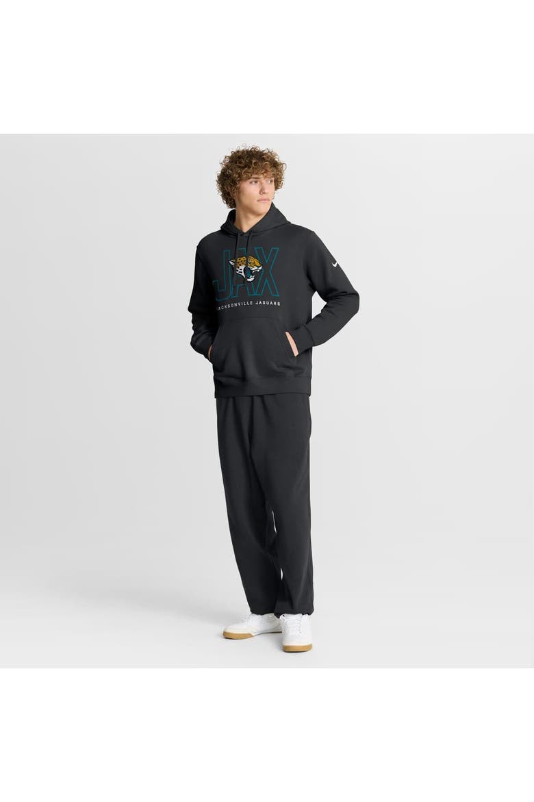 Men's Nike Black Jacksonville Jaguars Busted Play Club Fleece Pullover Hoodie, Alternate, color, Black