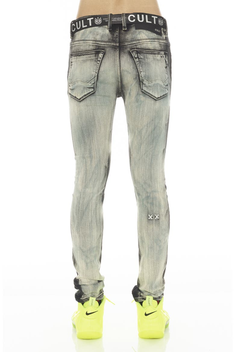 Punk Super Stretch Skinny Jeans, Alternate, color, GLAZED