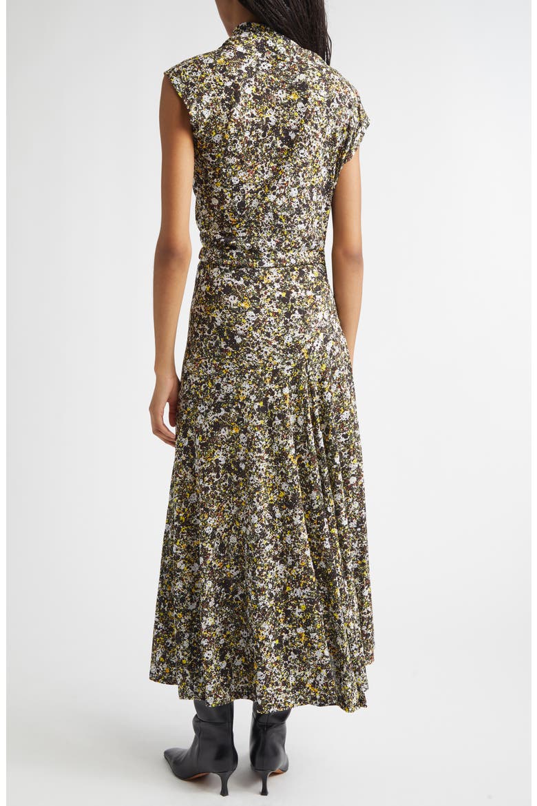 Tamara Print Asymmetric Dress, Alternate, color, RUST MULTI