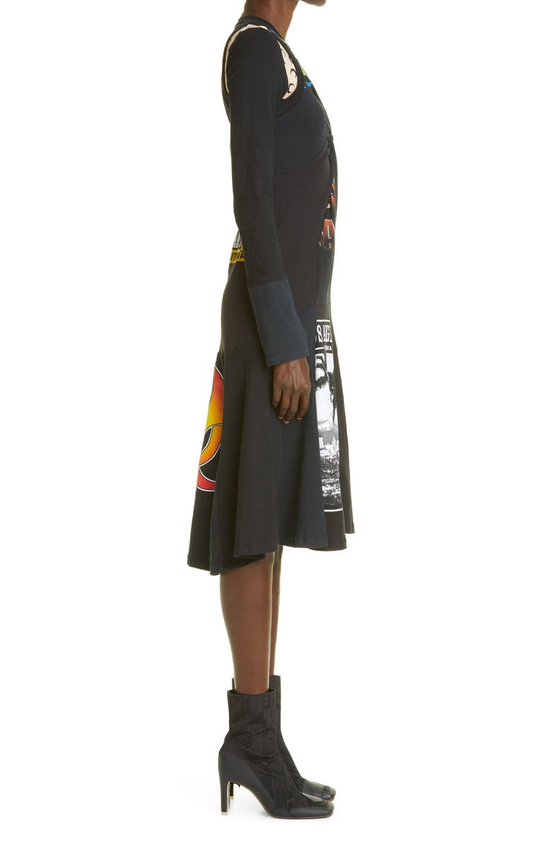 Marine Serre Regenerated Graphic Tees Dress, Alternate, color, 