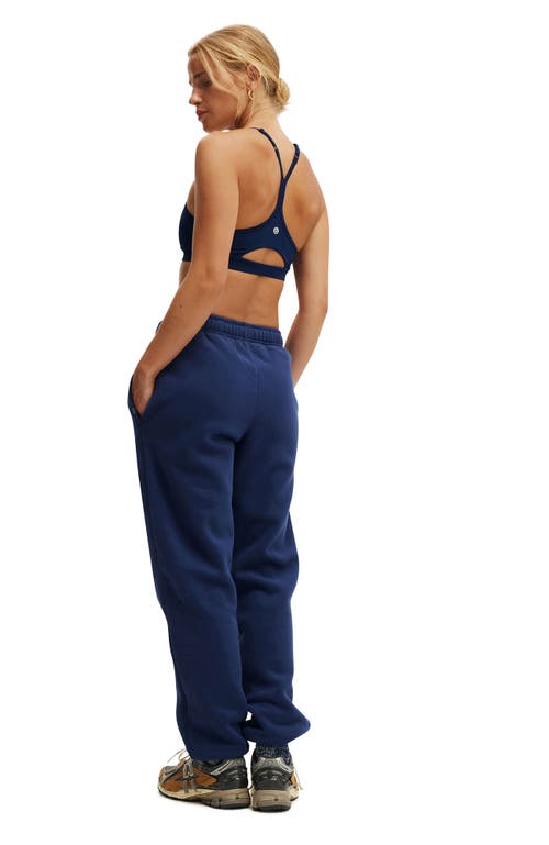 Cotton On Body Active Plush Essential Gym Trackpant In Blue