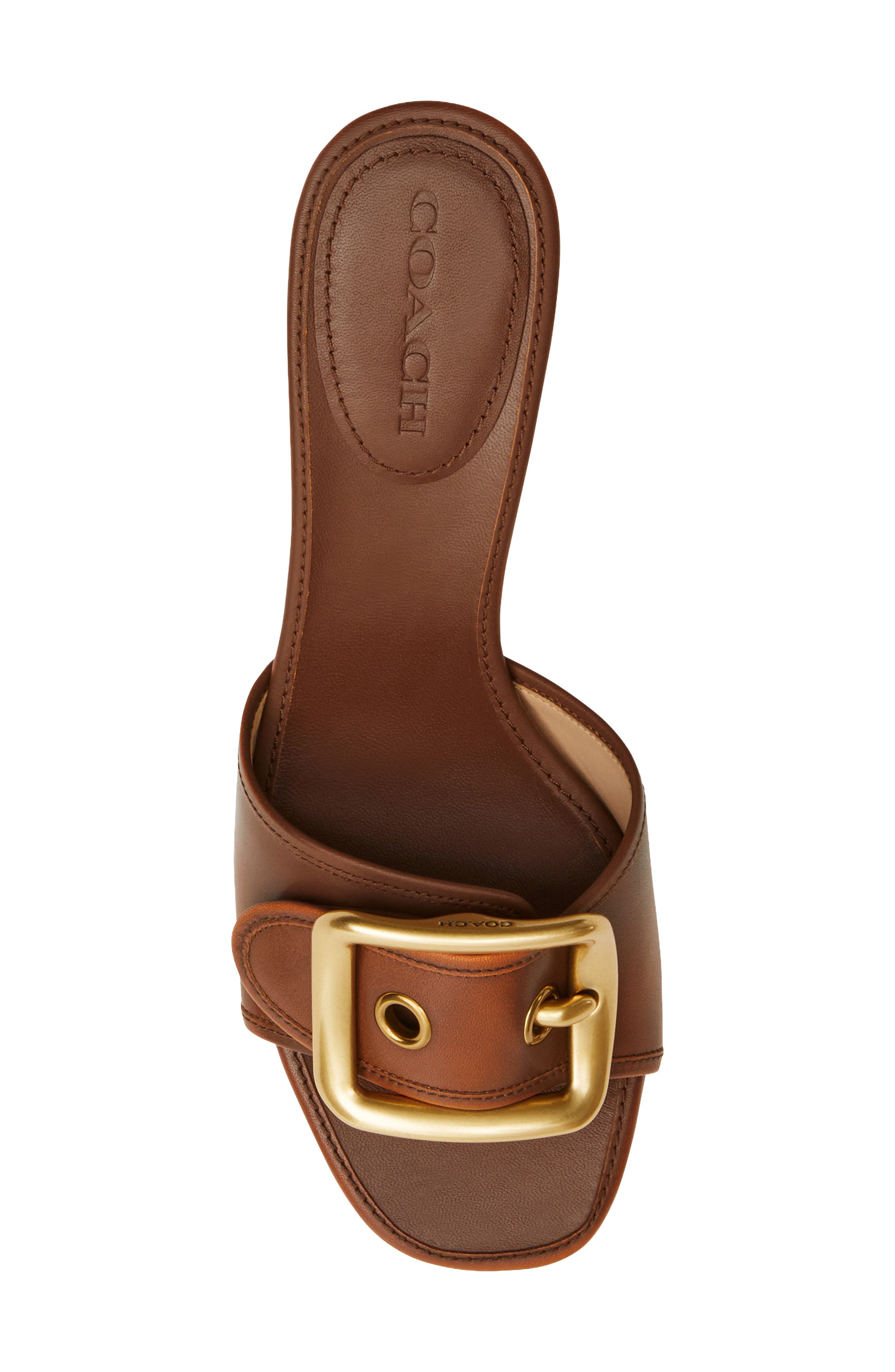 Margot Leather Sandal, Alternate, color, SADDLE