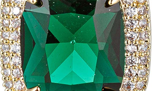 Eye Candy Los Angeles Baroque Statement Drop Earrings In Green
