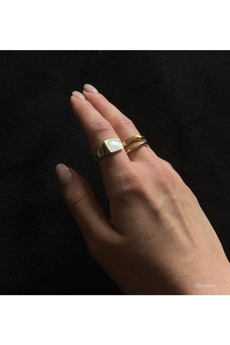 Luz Double Ring Set, Alternate, color, Gold