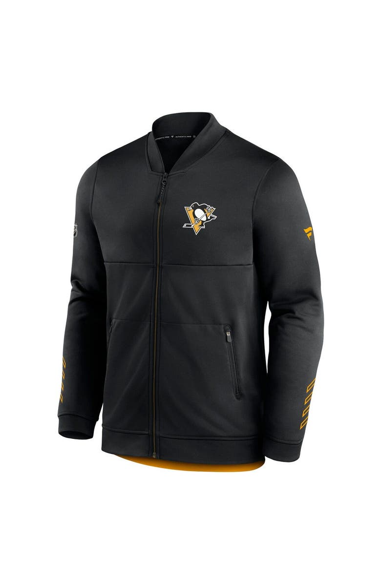 FANATICS Men's Fanatics Branded Black Pittsburgh Penguins Locker Room Full-Zip Jacket, Alternate, color, 