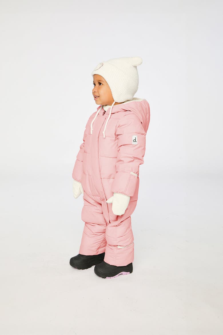 Cloud Car Seat Adapted Fleece-Lined One Piece Snowsuit, Alternate, color, Pale Dusty Pink