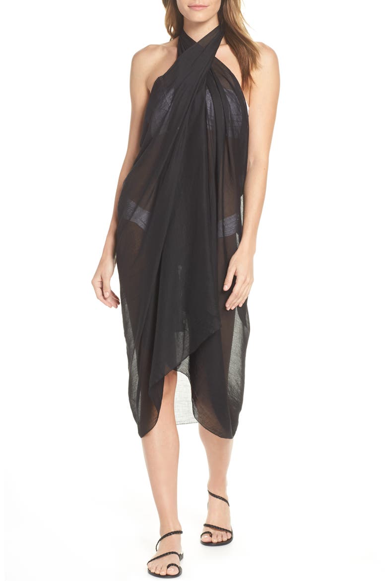 Spirit Cover-Up Vest, Alternate, color, BLACK