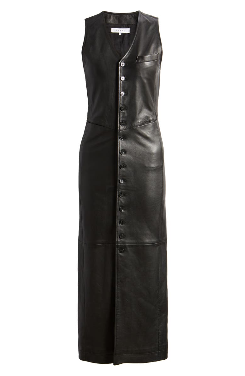 FRAME Leather Vest Dress | Nordstrom FRAME Leather Vest Dress | Nordstrom