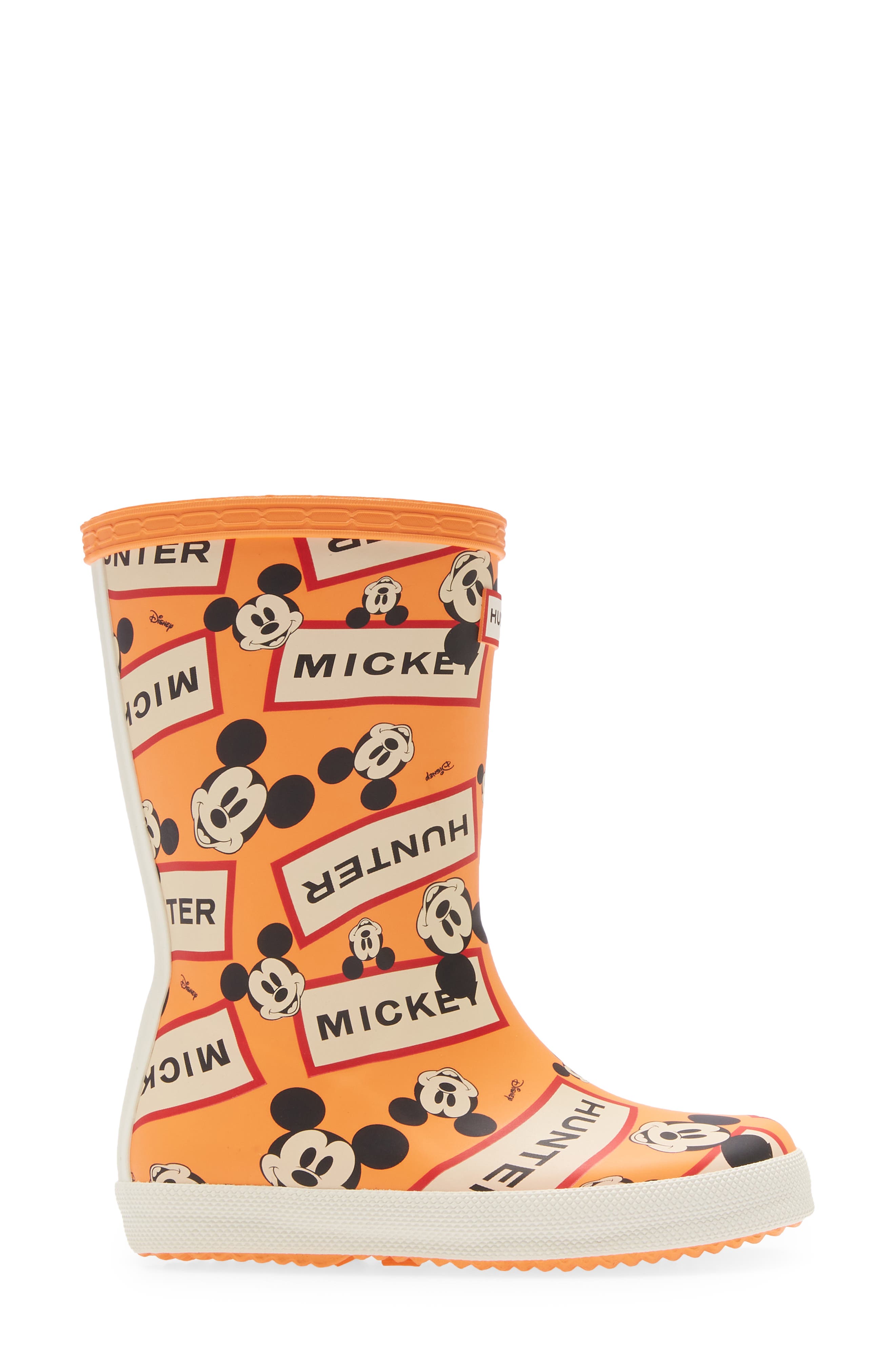 Classic Disney Print Rain Boot, Alternate, color, AURORA ORANGE